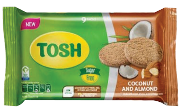 Tosh Cookies Coconut & Almond 9 Ct