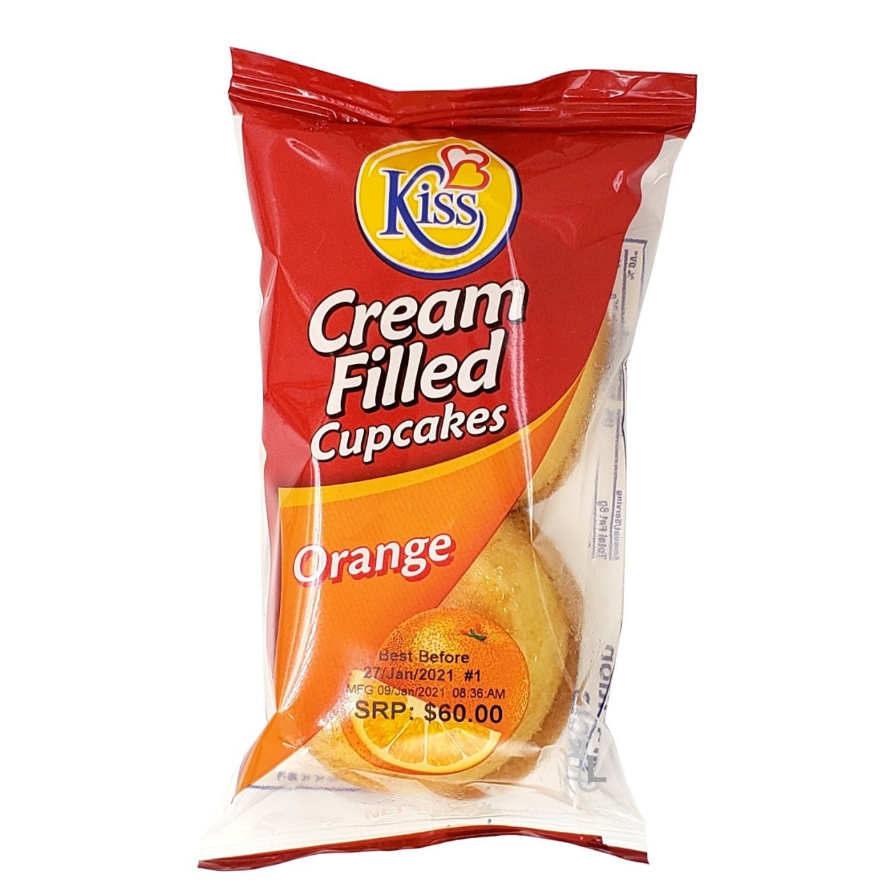 Kiss Cupcake Orange 60 G