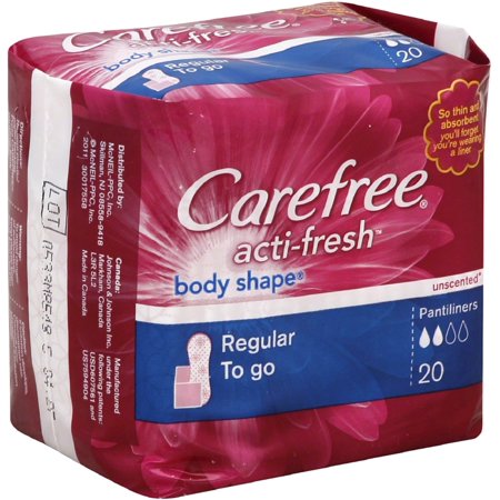 Carefree Body Shape Unscented Pantiliner