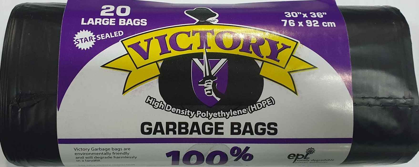 Victory Garbage Bags Large 20 Ct
