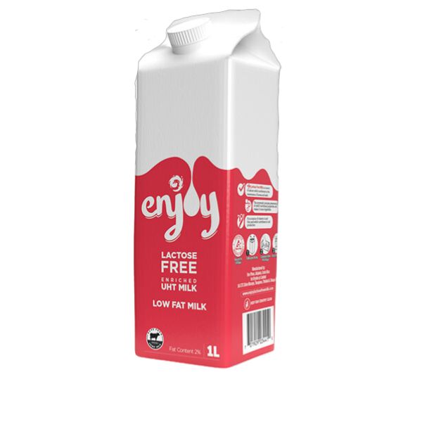 Enjoy Lactose Free Low Fat Milk 1 L