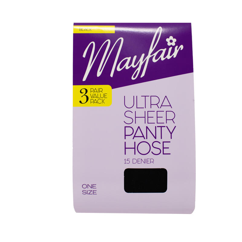 Mayfair U/Sheer P/Hose 15D:Sz B 1 Ct