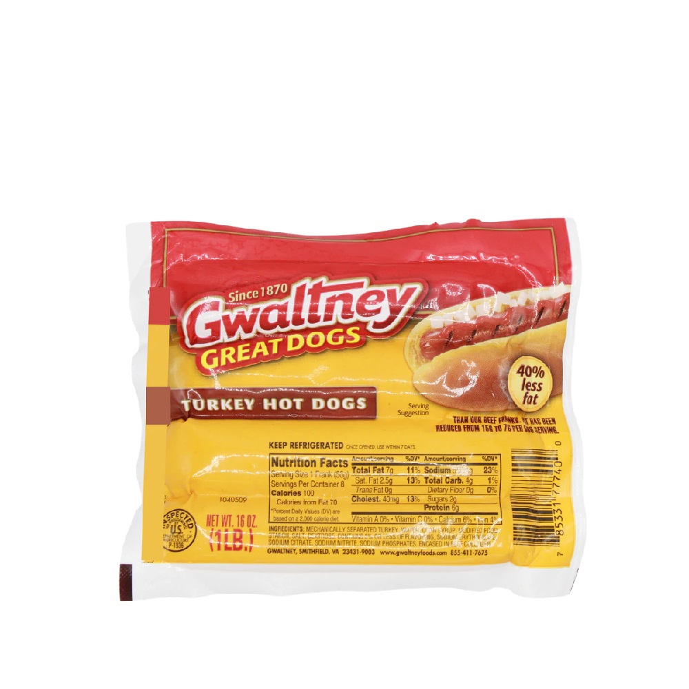 Gwaltney Franks Turkey 16 Oz
