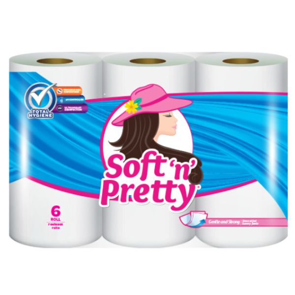 Soft N Pretty Bath Tissue 6 Ct