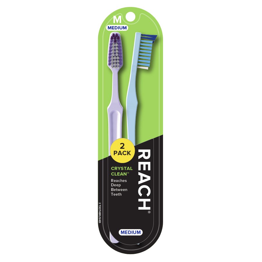 Reach Toothbrush Crystal Clean Med B2G1F
