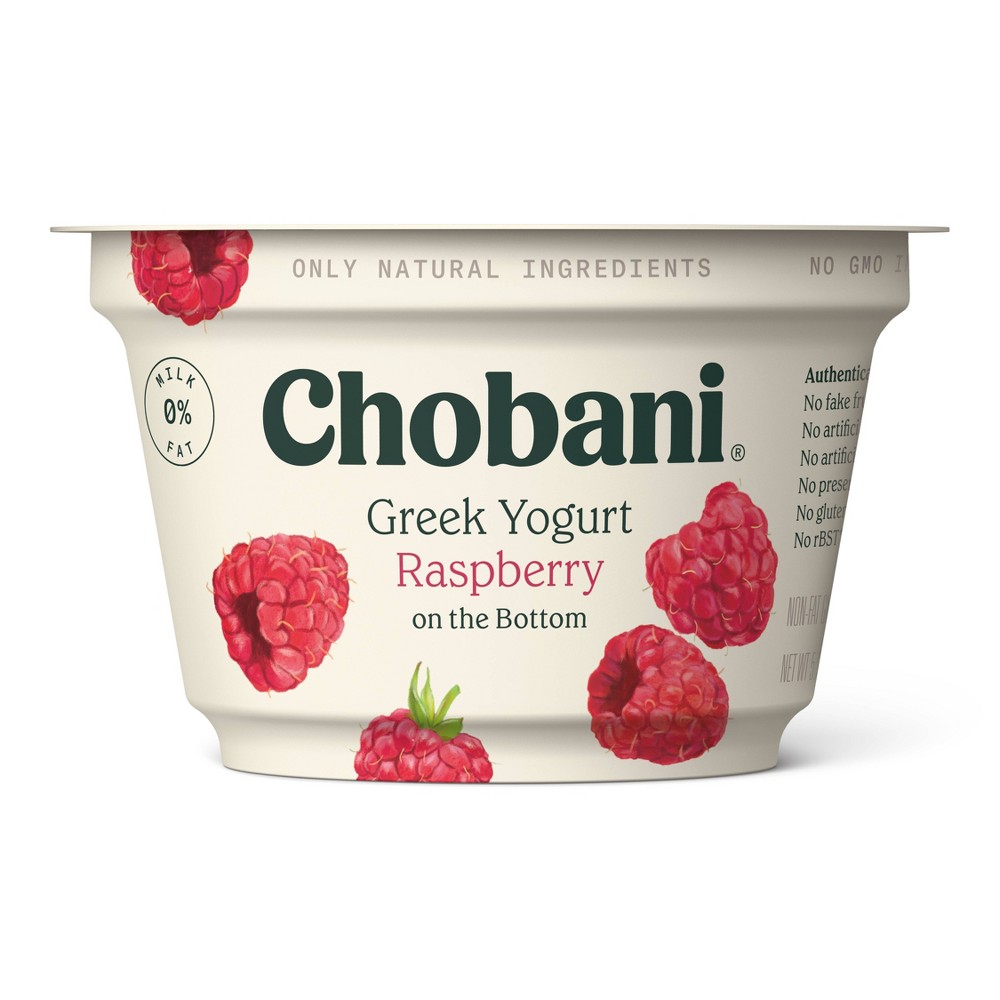 Chobani Raspberry Yogurt 5.3 Oz