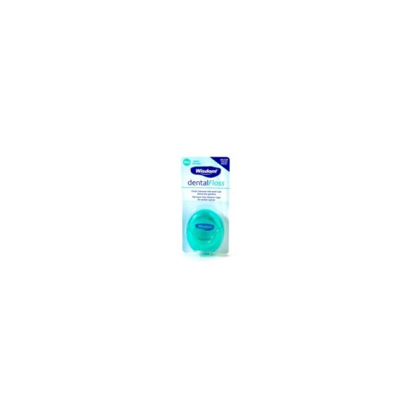 Wisdom Waxed Mint Dental Floss 100M 1 Ct