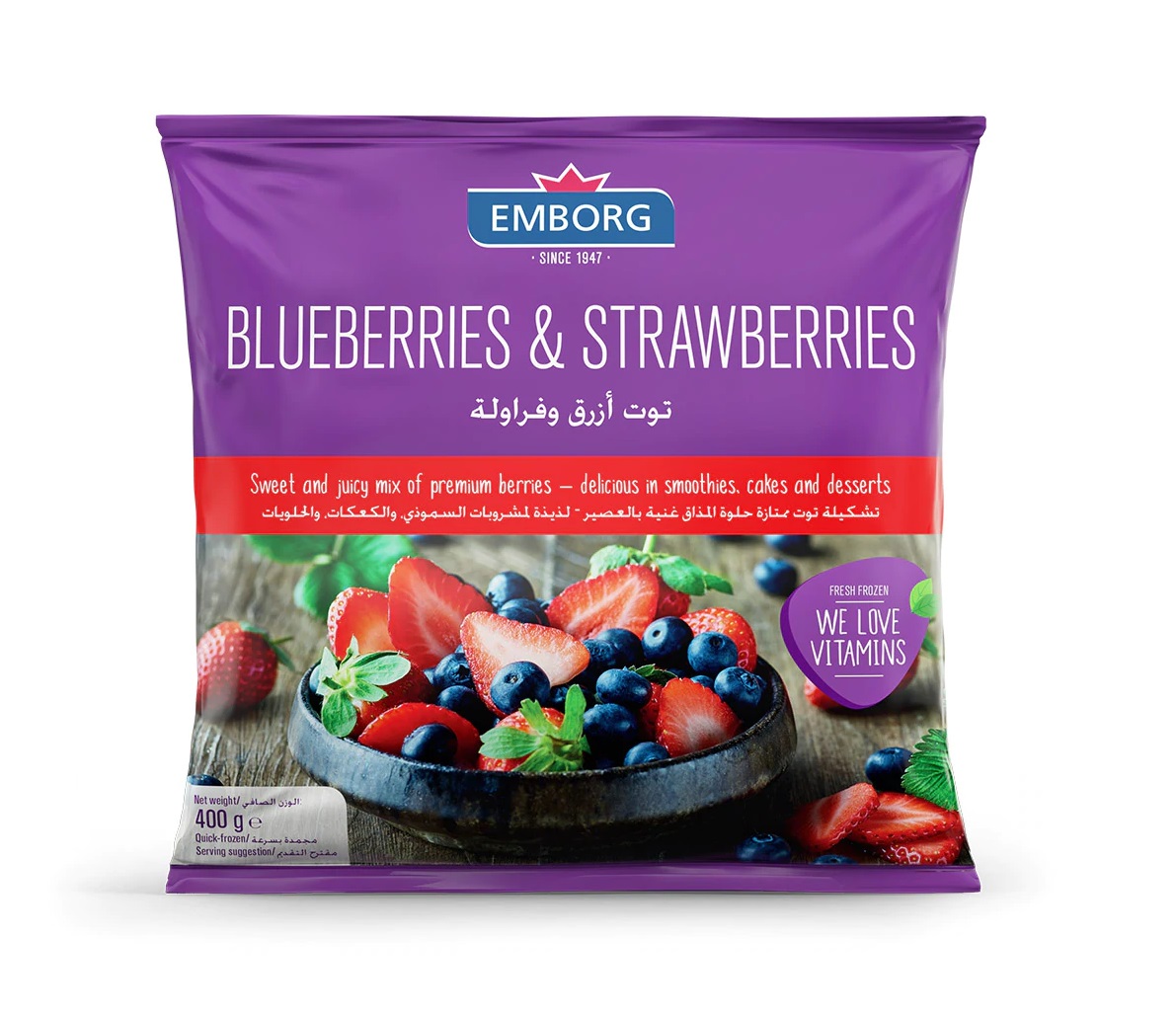 Emborg Fr Strawberries & Blueberries 400