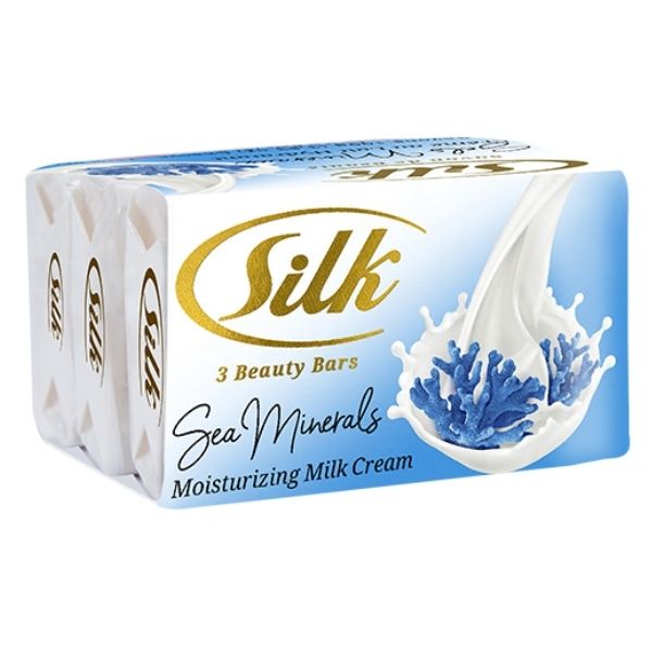 Silk Bath Soap Sea Minerals 3 X 100 G