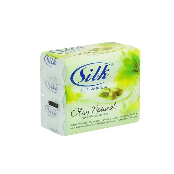 Silk Bath Soap Natural Olive 3 X 100 G