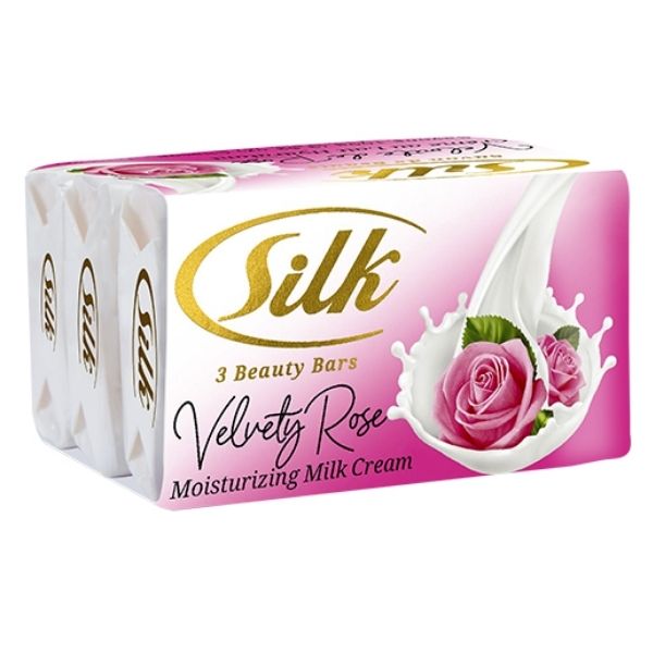Silk Bath Soap Velvety Rose 3 X 100 G
