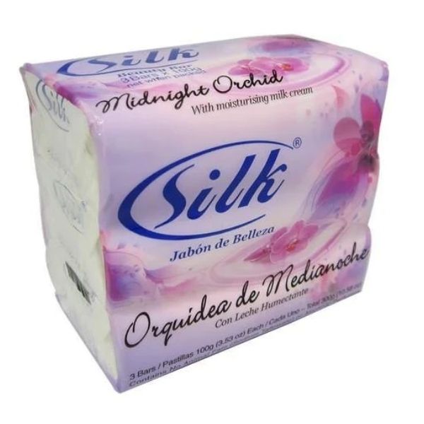 Silk Bath Soap Midnight Orchid 3 X 100 G