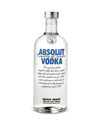 Absolut Vodka  750 Ml