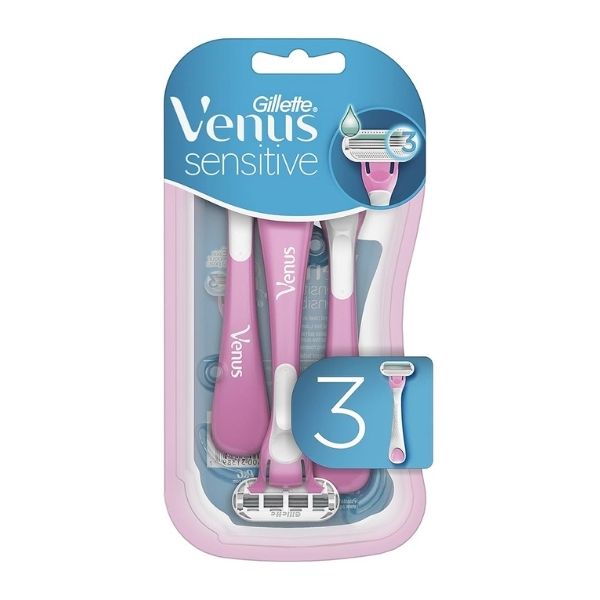 Gillette Venus Pink Razor Disp 3 Ct