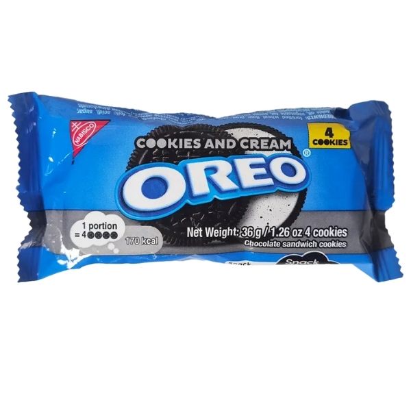 Nabisco Oreo Cookies And Cream 36 G