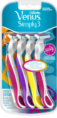 Gillette Venus Simply3 Disposable 4 Ct