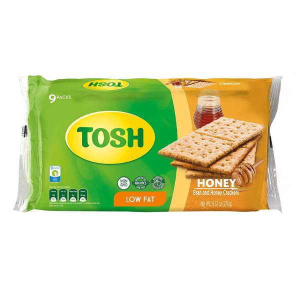 Tosh Honey Bran Crackers 270 G