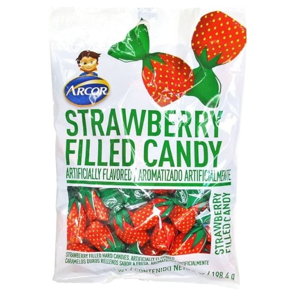 Arcor Hard Candy Strawberry Filled Candy