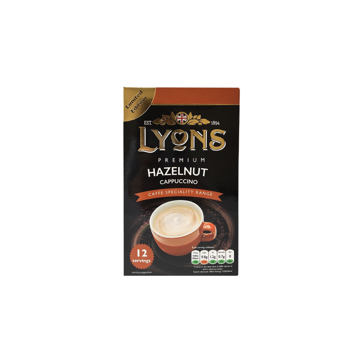 Lyons Cappuccino Hazelnut 12 Ct