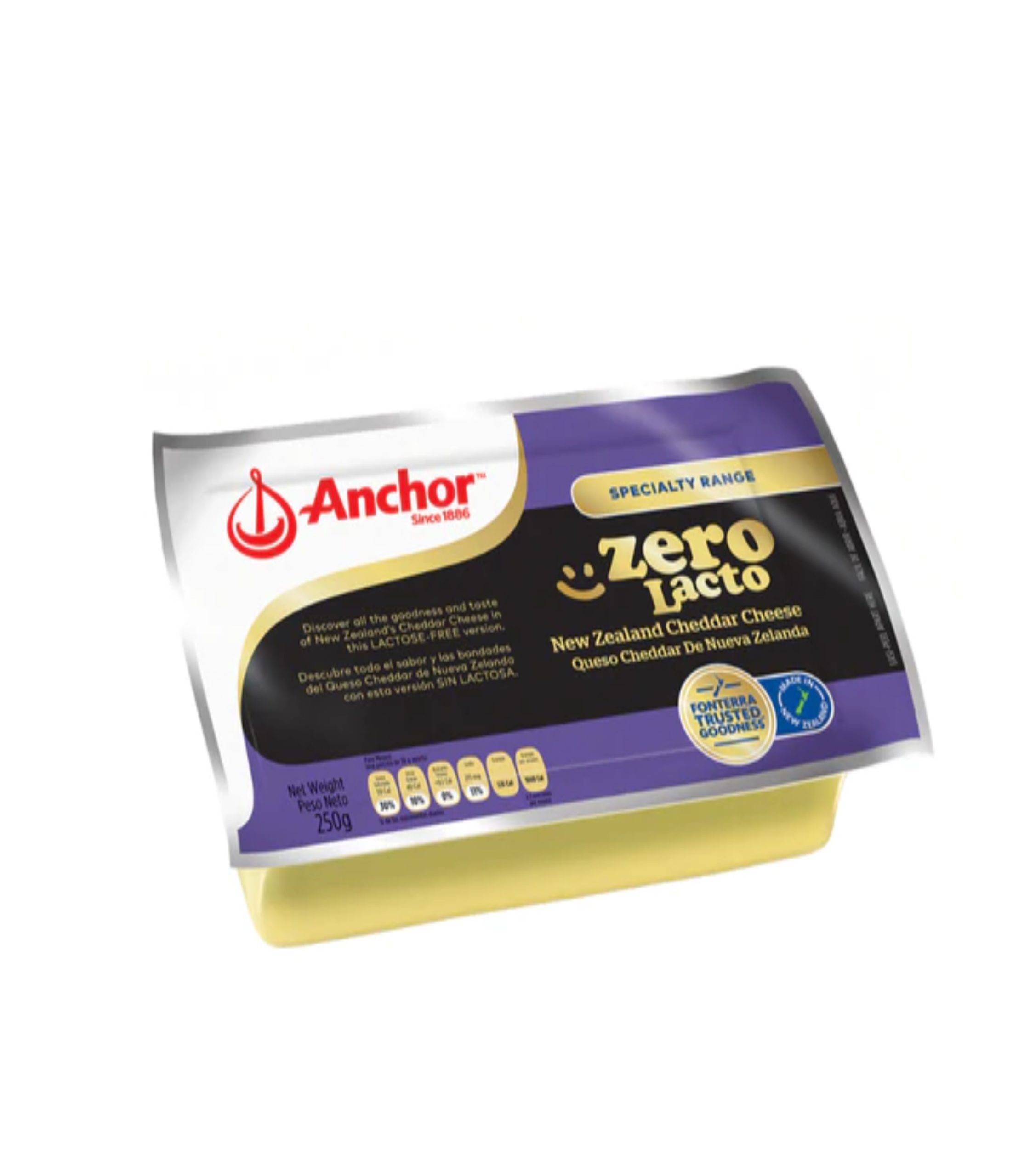 Anchor Cheese Zero Lacto 250 G