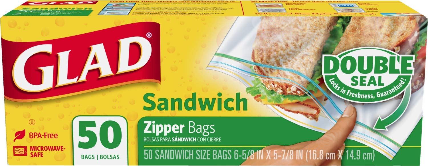 Glad Storage Bags Gallon 20 Ct