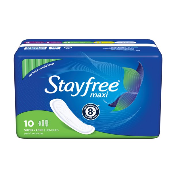 Stayfree Maxi Super 10 Ct