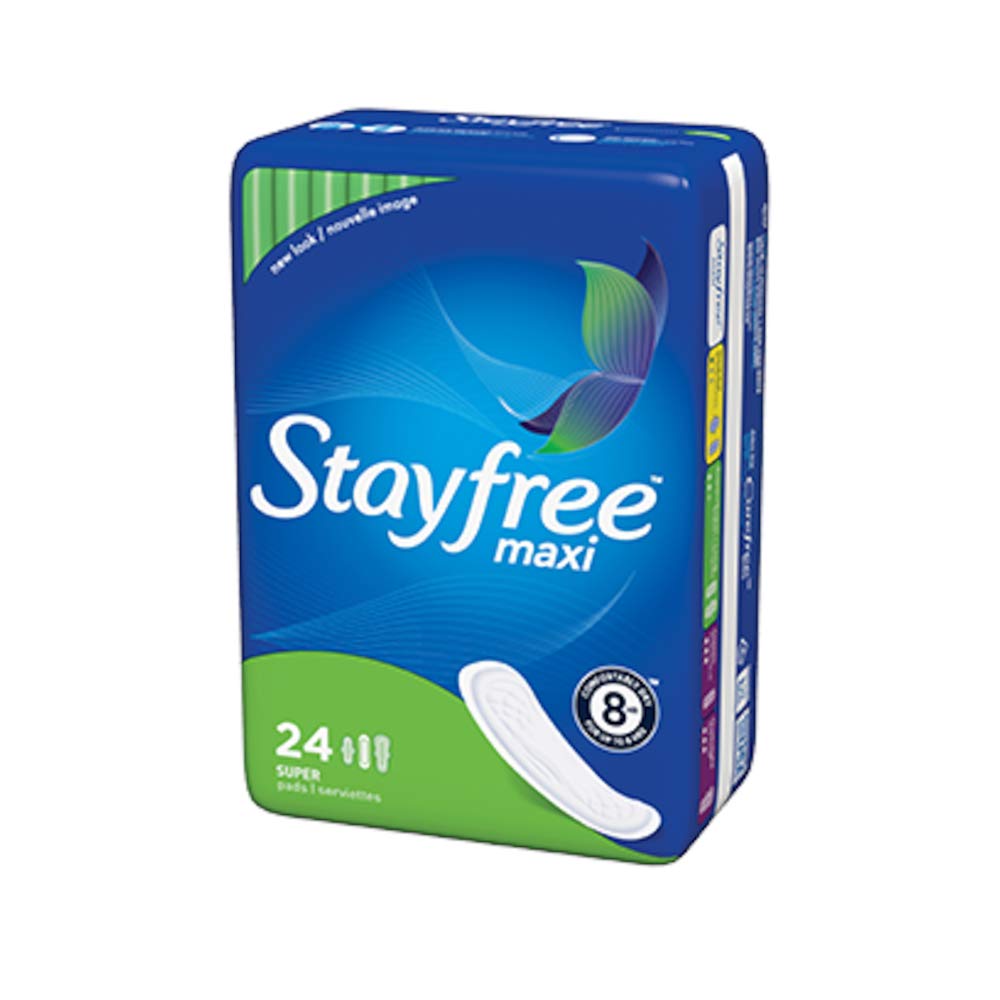 Stayfree Maxi Super 24 Ct