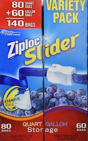 Ziploc Storage Bags Easy Zipper Qrt 24’s