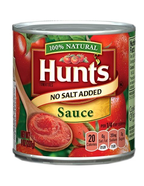 Hunts Tomato Sauce No Salt 8 Oz