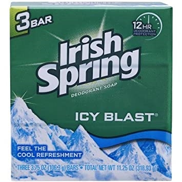 Irish Spring Icy Blast 3 X 3.75Oz