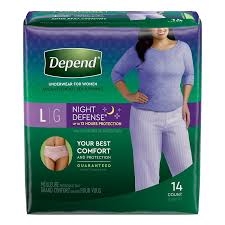 Depend Night Defense Female Lg 14 Ct