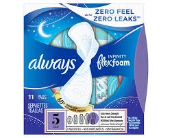 Always Ultra Thin Overnight With Wings 2