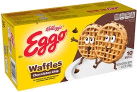 Kelloggs Eggo Waffles Choc Chip 349 G