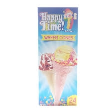 Happy Time Ice Cream Cones 24 Ct