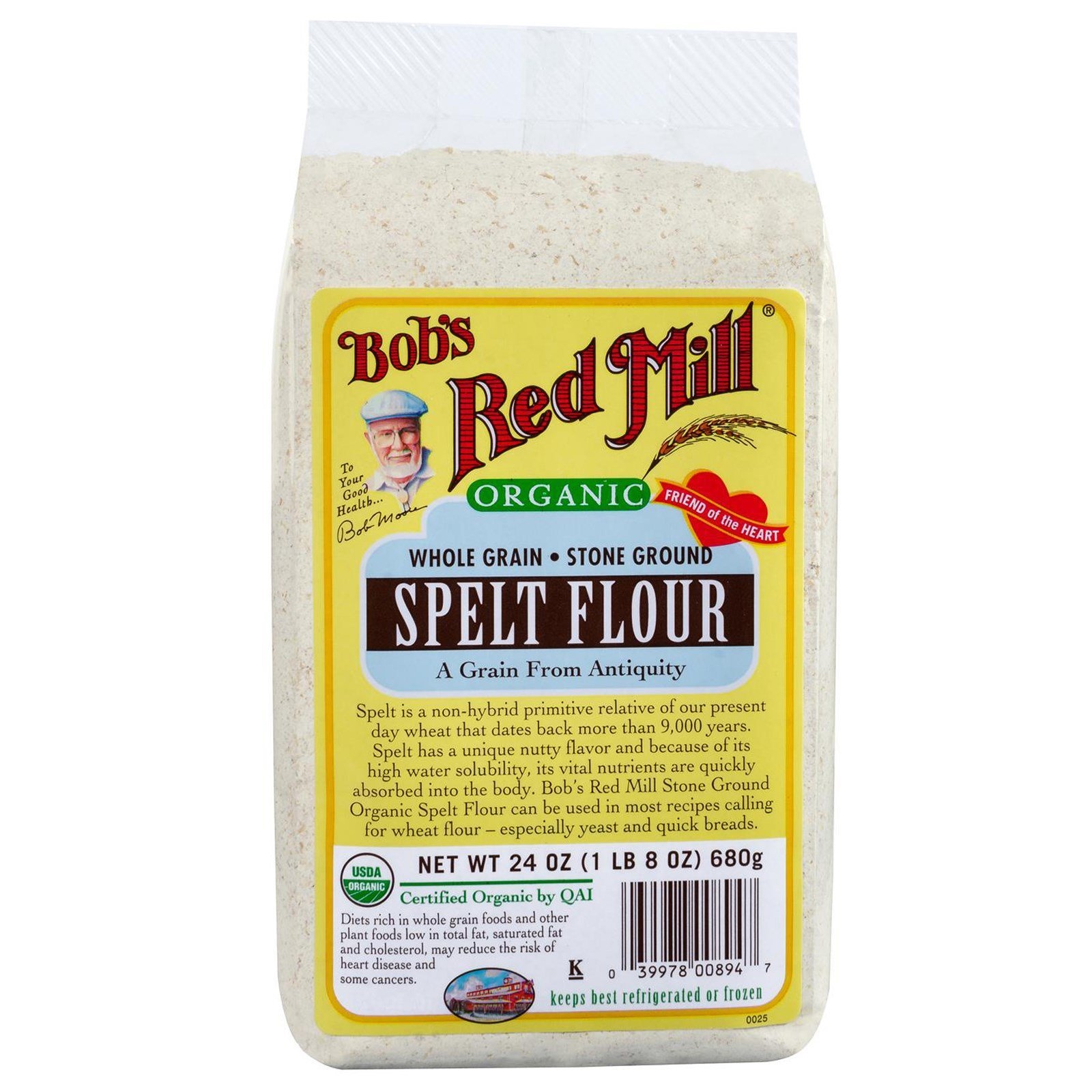 Bobs Red Mill Organic Spelt Flour 567 G