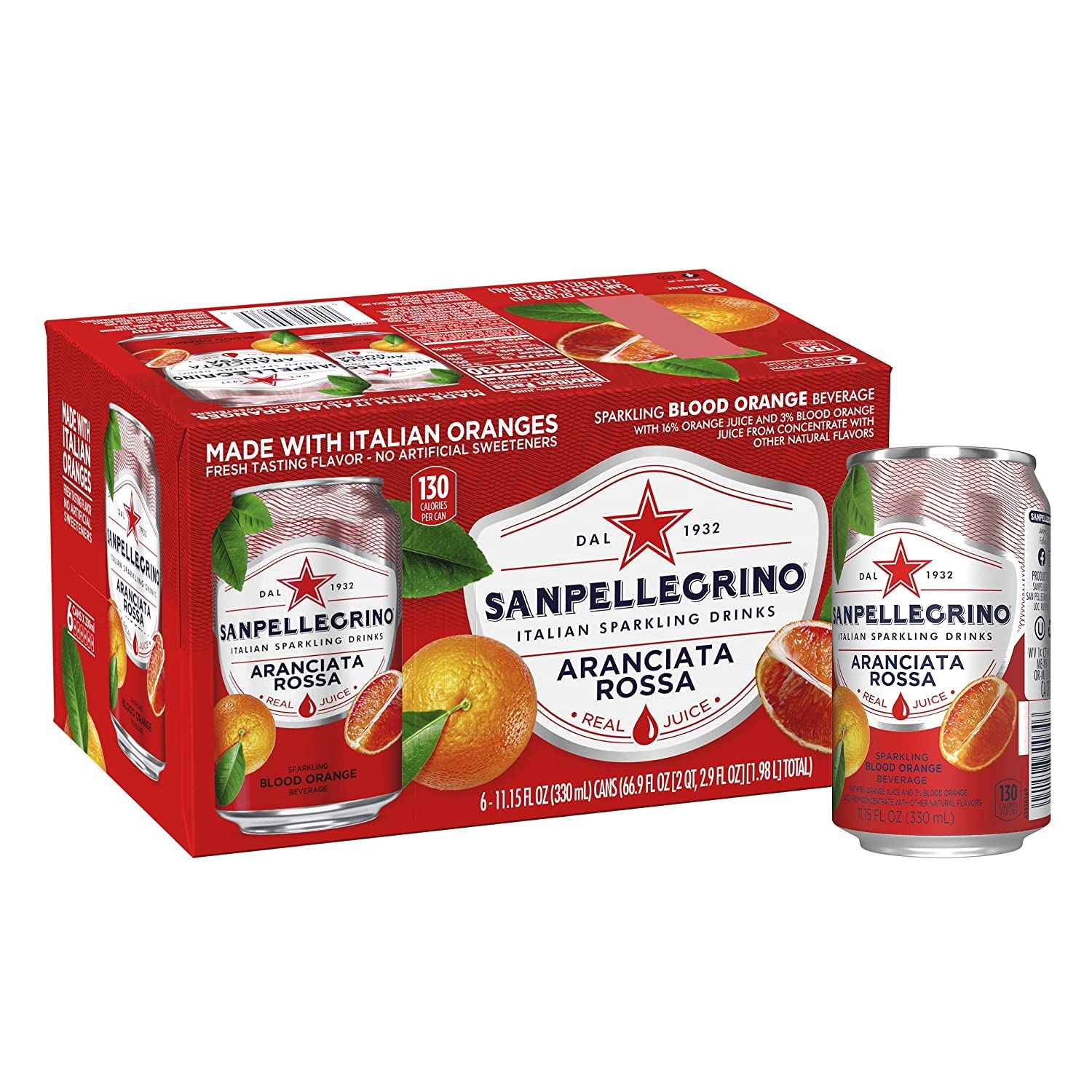 Sanpellegrino Roso Blood Orange Can 330