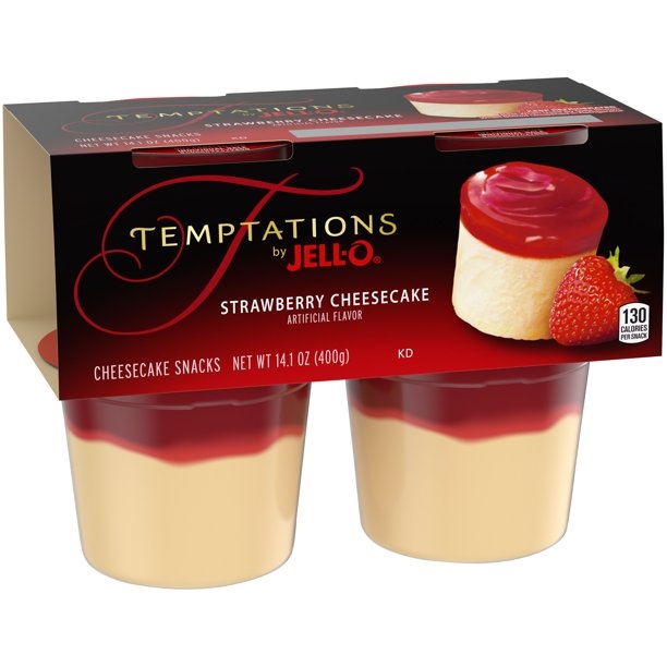 Jell O Temptations Strawberry Cheesecake