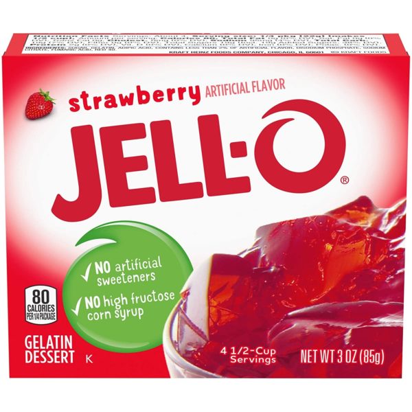 Jello Gelatin Strawberry 3 Oz