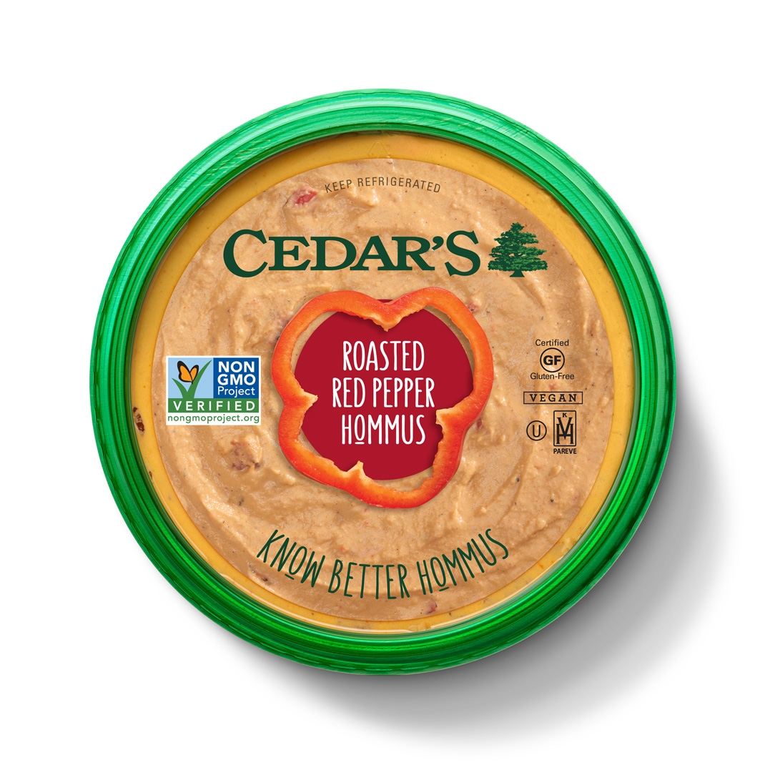 Cedars Roasted Red Pepper Hommus 227 G