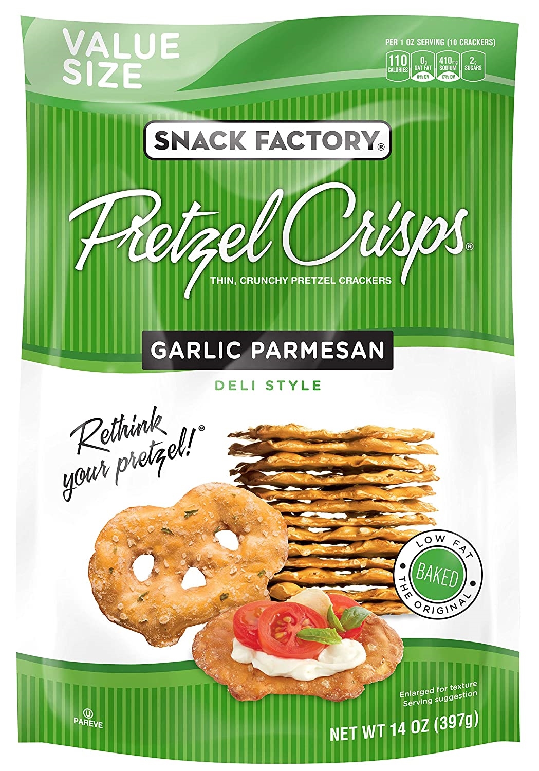 Snack Factory Pretzel Garlic Parmesan De