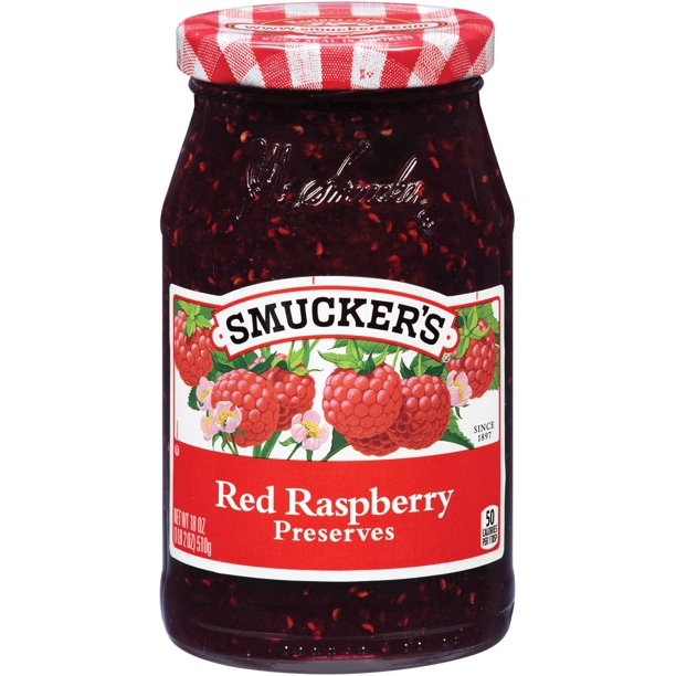Smuckers Preserves Red Raspberry 340 G