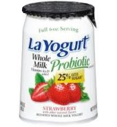 La Yogurt Whole Milk Strawberry 6 Oz