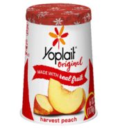 Yoplait Original Peach 6 Oz