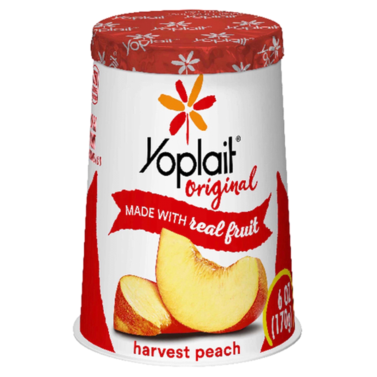 Yoplait Original Peach 6 Oz