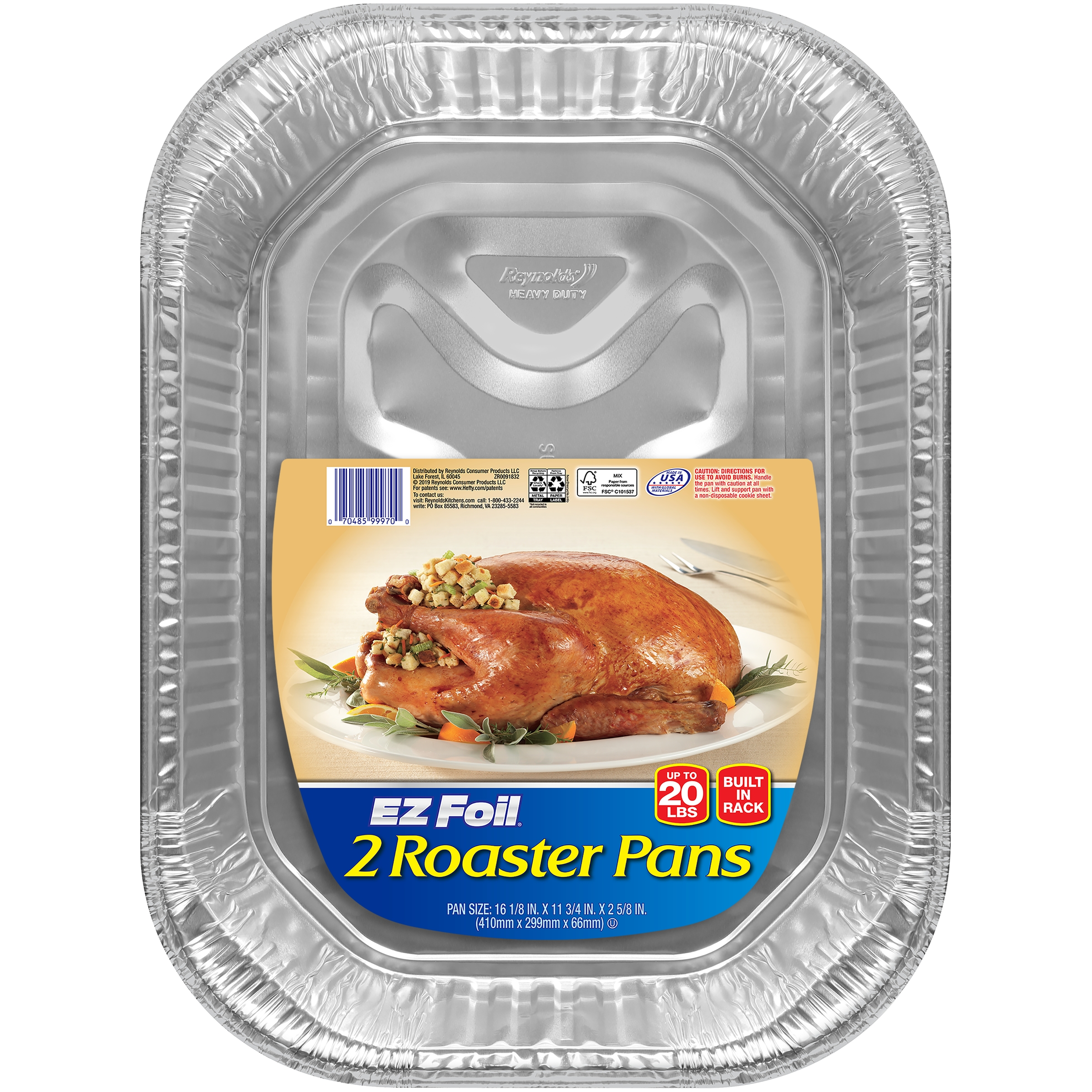 Hefty Ez Foil Super Roaster Pans 2 Ct