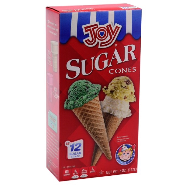 Joy Cones Sugar 12 Ct