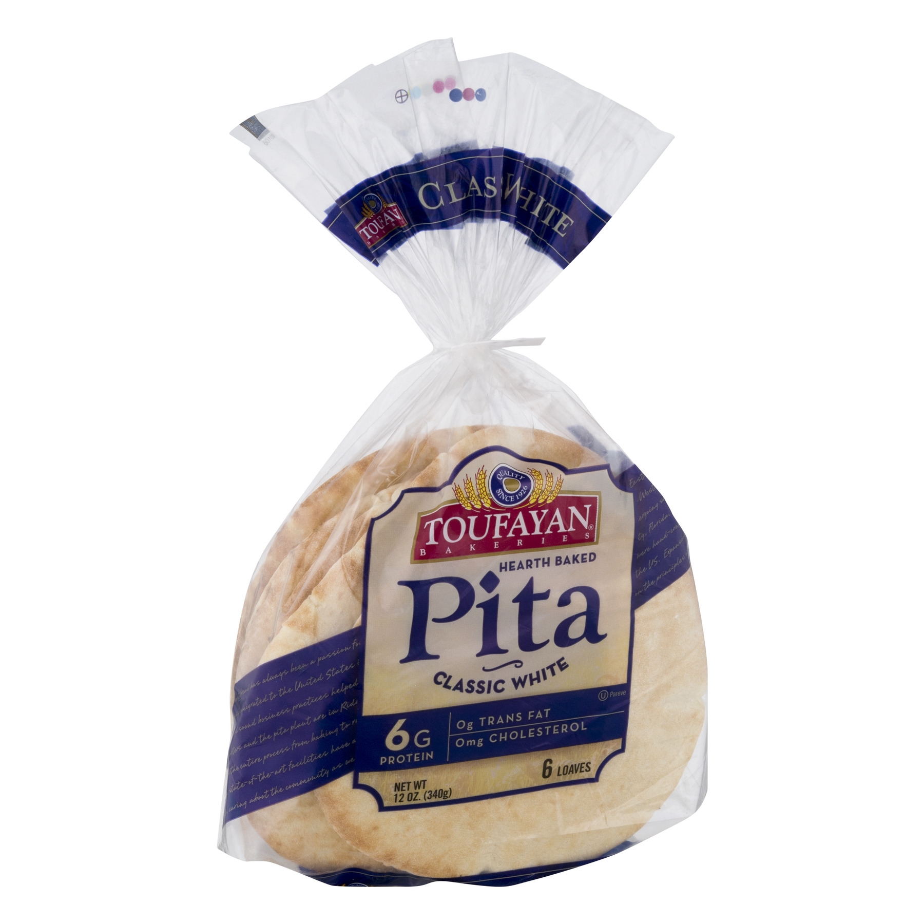 Toufayan Mini Pittets White 12 Oz
