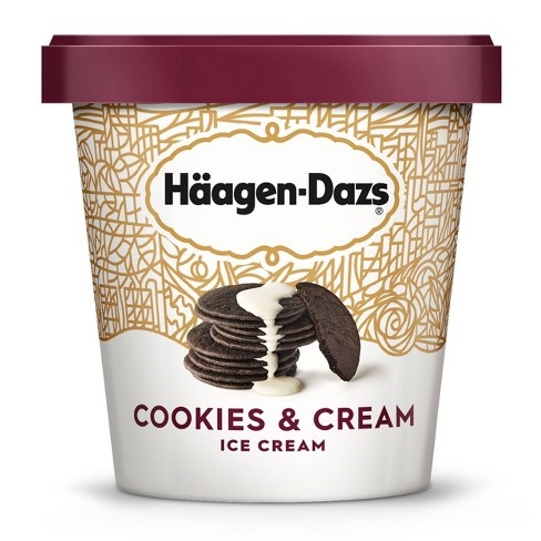Haagen Dazs Ice Cream Cookies & Cream 1