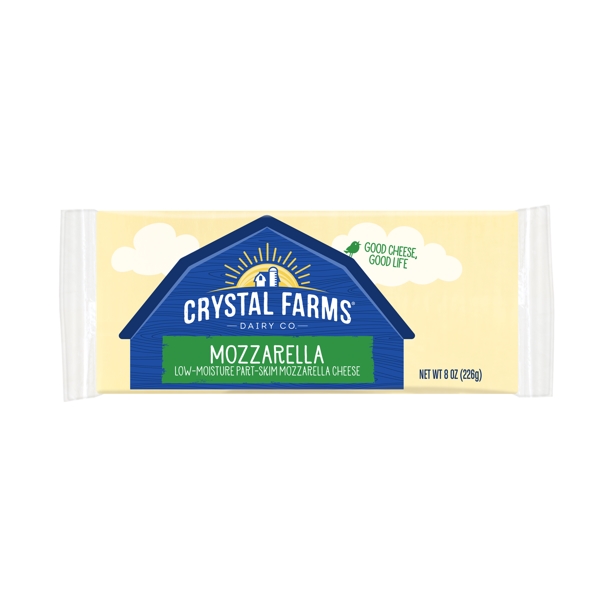 Crystal Farms Chunk Mozzarella 8 Oz