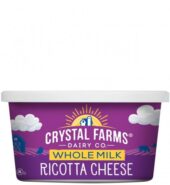Crystal Farms Ricotta Whole Milk 15 Oz